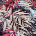 柔软的Challis Plain Floral Printed Tecido Viscose Rayon面料